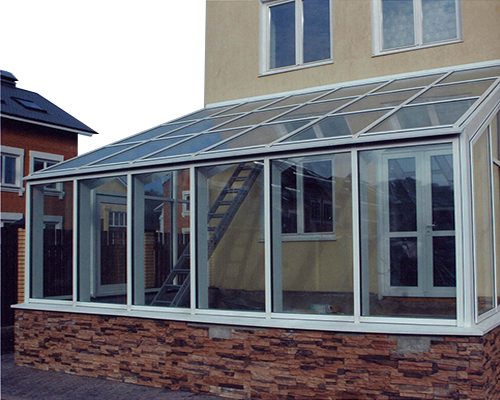 Алюминиевая стеклянная крыша для веранды в Саранске